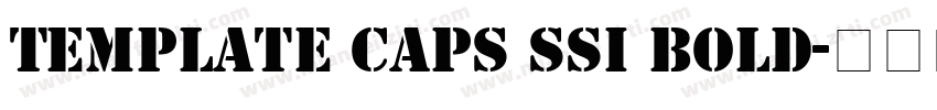 Template Caps SSi Bold字体转换